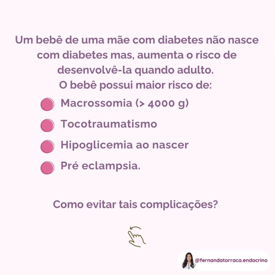 Tenho diabetes gestacional: meu filho vai nascer com diabetes? (imagem 3 de 4)